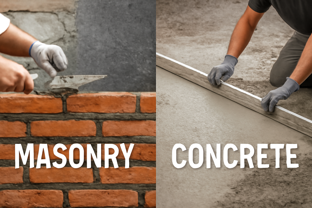 Masonry vs Concrete